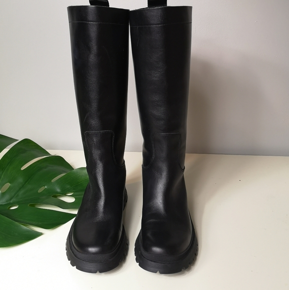 Prada Shoes - PRADA chunky leather boots